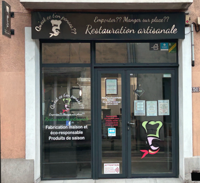 Façade du restaurant Qu'est-ce t'en penses ?? à Albens